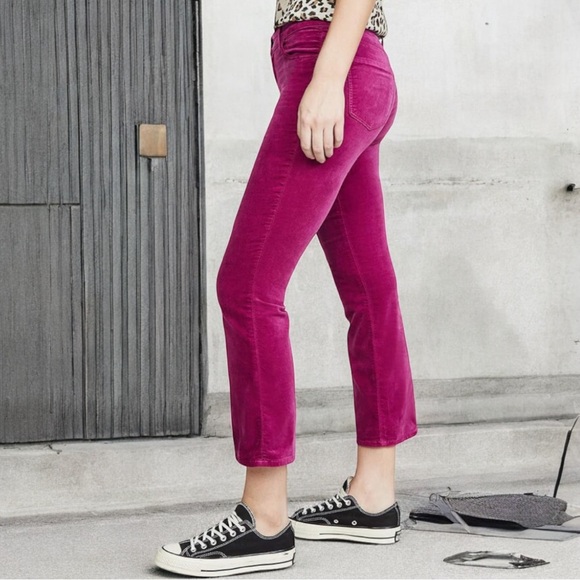 Anthropologie J Brand Velvet Selena Mid Rise Cropped Bootcut Jeans Pants - Picture 4 of 9